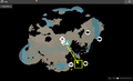 Open the Map after you heard the pings from the scanning of both Iron Ore and Coal. Build a Steel production facility there.