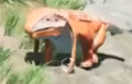Lizard Doggo in-game showing its old texture.