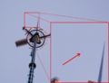 El carguero parece ser apenas visible en el cielo durante el período de espera entre el lanzamiento y el descenso.